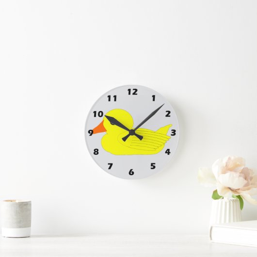 Yellow Duck Design Runde Wanduhr (Zuhause)