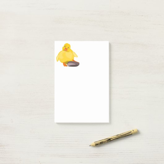 Yellow Duck Funny Sticky Notes Post-it Klebezettel (Auf Schreibtisch)