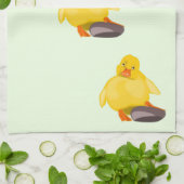 Yellow Duck Kitchtuch - Farbe wählen Geschirrtuch (Gefaltet)