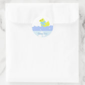 Yellow Duck Vielen Dank Runder Aufkleber (Tasche)