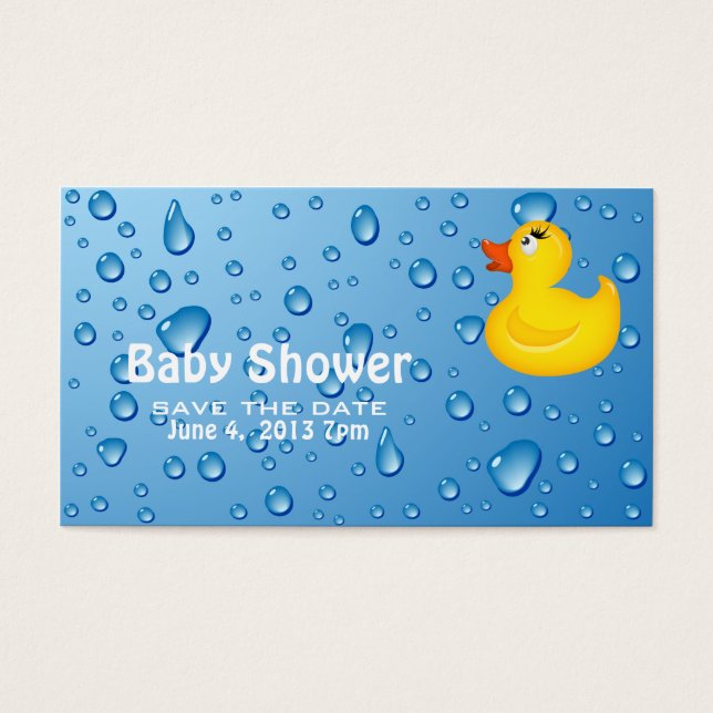 Yellow Duckie Baby Duckie Save the Date (Vorderseite)
