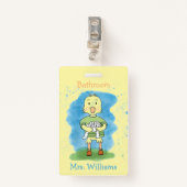 Yellow Duckling Bad Hall Pass Abzeichen Ausweis (Vorderseite mit Klammer)