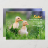 Yellow Ducklings Ostereinladung Einladung (Vorne/Hinten)