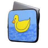 Yellow Ducky Blue Electronics Bag Laptopschutzhülle (Vorderseite Links)