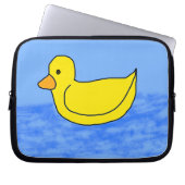 Yellow Ducky Blue Electronics Bag Laptopschutzhülle (Vorderseite)