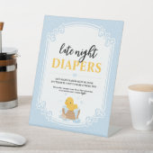 Yellow Ducky Late Night Diapers Pedalstal-Zeichen Sockelschild (In SItu)