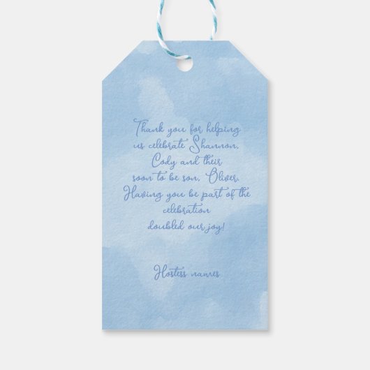 Yellow Ducky Personalisiert Ducky Ducky Gevor von Geschenkanhänger (Rückseite)