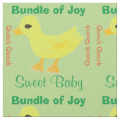 Yellow Ducky Stoff (Nahaufnahme)