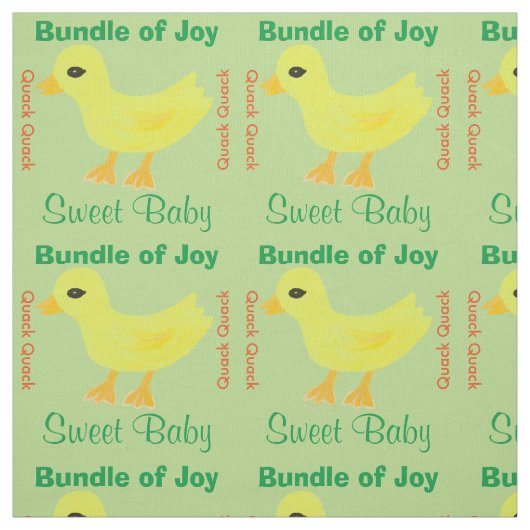 Yellow Ducky Stoff (Muster)