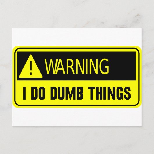 YELLOW DUMB POSTKARTE (Vorderseite)