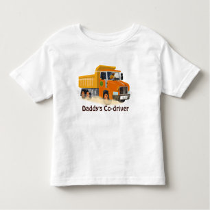 Yellow Dump Truck Cartoon für Kinder Kleinkind T-shirt