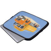 Yellow Dump Truck Cartoon für Kinder Laptopschutzhülle (Vorne Knopf)