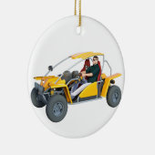 Yellow Dune Buggy Keramik Ornament (Rechts)