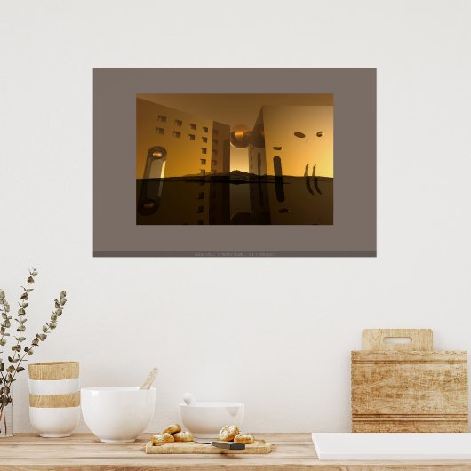 Yellow Dusk... Poster (Küche)