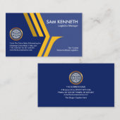 Yellow Eagle Wings Border Founder CEO Visitenkarte (Vorne/Hinten)