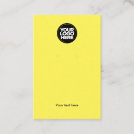 Yellow Earl Display Card für Ihr Firmenlogo Visitenkarte