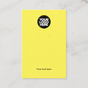 Yellow Earl Display Card für Ihr Firmenlogo Visitenkarte