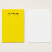 Yellow Earring Business Cards (Vorne & Hinten)