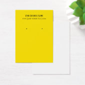 Yellow Earring Business Cards (Schreibtisch)