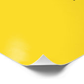 Yellow Easter Egg Hunt Poster (Ecke)