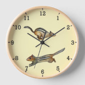 Yellow Eastern Chipmack Wall Clock Uhr (Vorderseite)