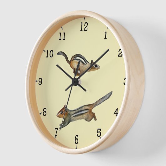 Yellow Eastern Chipmack Wall Clock Uhr (Winkel)