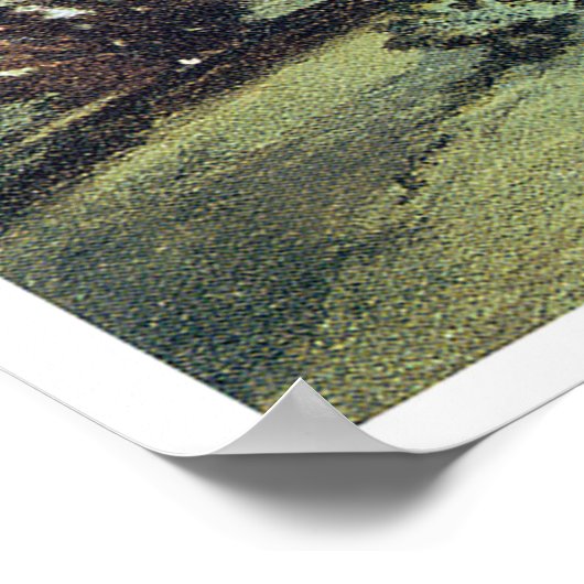 Yellow Elaborate Viktorianisch Style Zuhause Poster (Ecke)