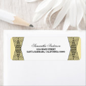 Yellow Elegant Deko Address Labels (Insitu)