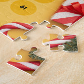 Yellow Elegante Christmas Bingo Jigsaw Puzzle (Seite)