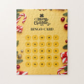 Yellow Elegante Christmas Bingo Jigsaw Puzzle (Vertikal)