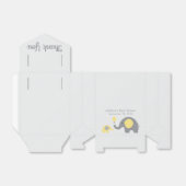 Yellow Elephant Baby Showbox Ribbon Geschenkschachtel (Ungefaltet)
