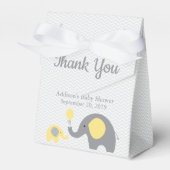 Yellow Elephant Baby Showbox Ribbon Geschenkschachtel (Vorderseite)