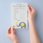 Yellow Elephant Baby Showpreis ist das richtige Sp Flyer (Handgriff)