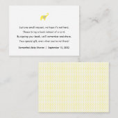Yellow Elephant Book request / books Begleitkarte (Vorne/Hinten)