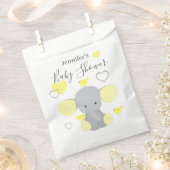 Yellow Elephant Boy Girl Baby Dusche Party Geschenktütchen (Ausgeschnitten)
