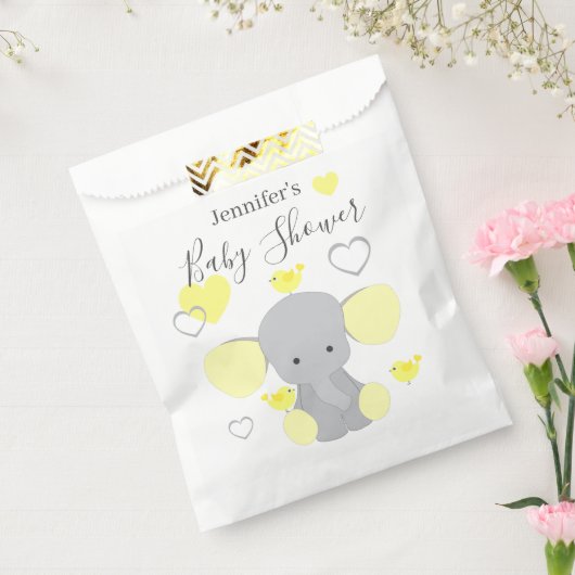 Yellow Elephant Boy Girl Baby Dusche Party Geschenktütchen (Versiegelt)