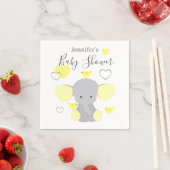 Yellow Elephant Boy Girl Baby Dusche Party Serviette (Beispiel)