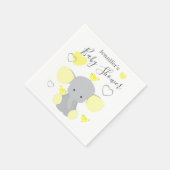 Yellow Elephant Boy Girl Baby Dusche Party Serviette (Ecke)