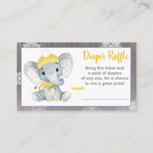 Yellow Elephant-Windel-Gewinnspiel Winter Begleitkarte