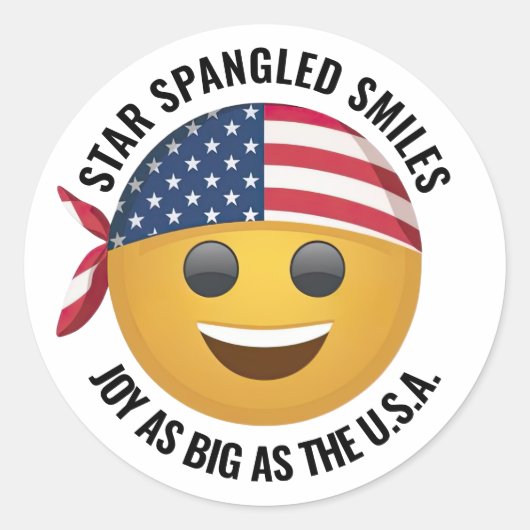 Yellow Emoji Face Stickers (Vorderseite)