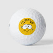 Yellow Emoji Golfball (Vorderseite)