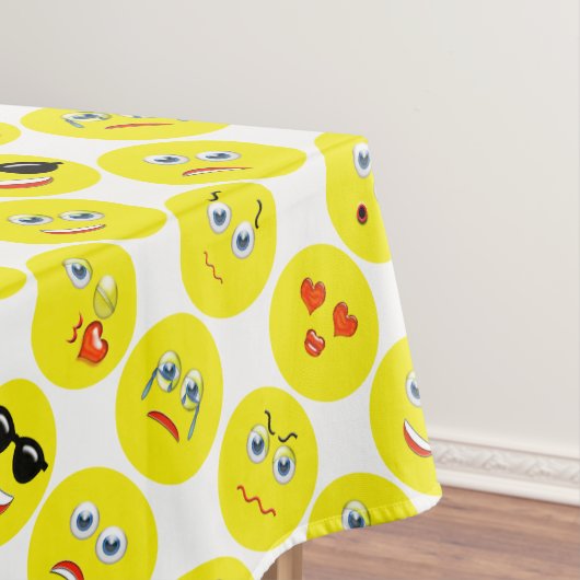 Yellow Emoji Pattern Tischdecke (Beispiel)