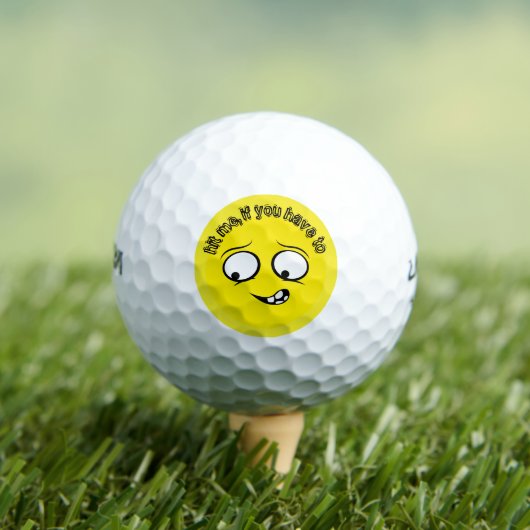 Yellow Emoji zurückgetreten Golfball (Insitu T-Shirt)