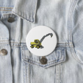 Yellow Excavator Construction Machinery Button (Beispiel)