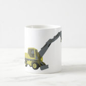 Yellow Excavator Construction Machinery Kaffeetasse (Mittel)