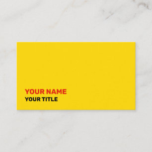 Yellow Face Business Card Visitenkarte