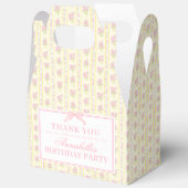 Yellow Fancy Floral Birthday Party Gable Favor Geschenkschachtel (Offen)