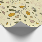 Yellow Fancy Foliage Geschenkpapier (Ecke)