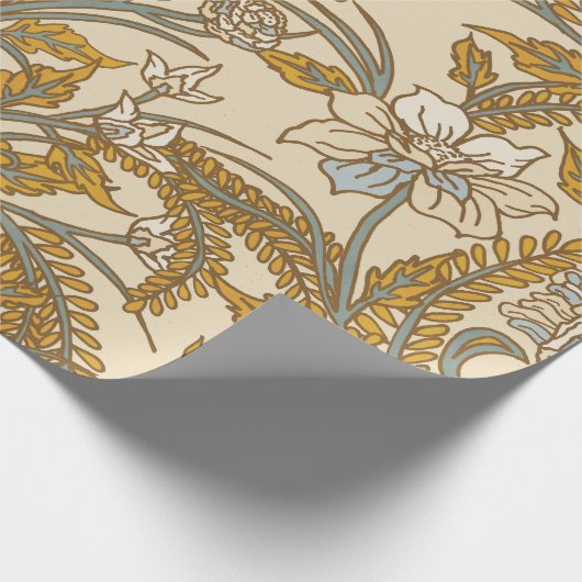 Yellow Fancy Roses Geschenkpapier (Ecke)