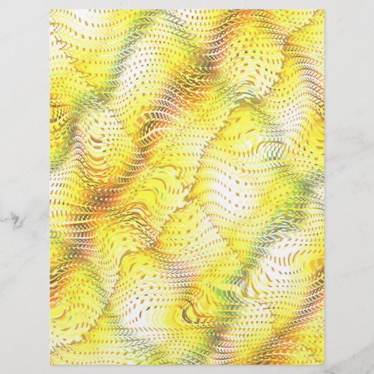 Yellow Faux Snakeskin Bulk Scrapbook Paper Pages Flyer (Vorne)